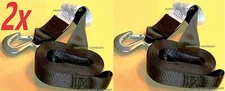 2x DELUXE BOAT PWC Jetski TRAILER REPLACEMENT WINCH STRAP 2" x20' WITH SNAP HOOK
