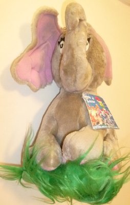 DR Seuss HORTON Who Hatches the Egg Elephant stuffed Doll plush 12'', 1983 Coleco