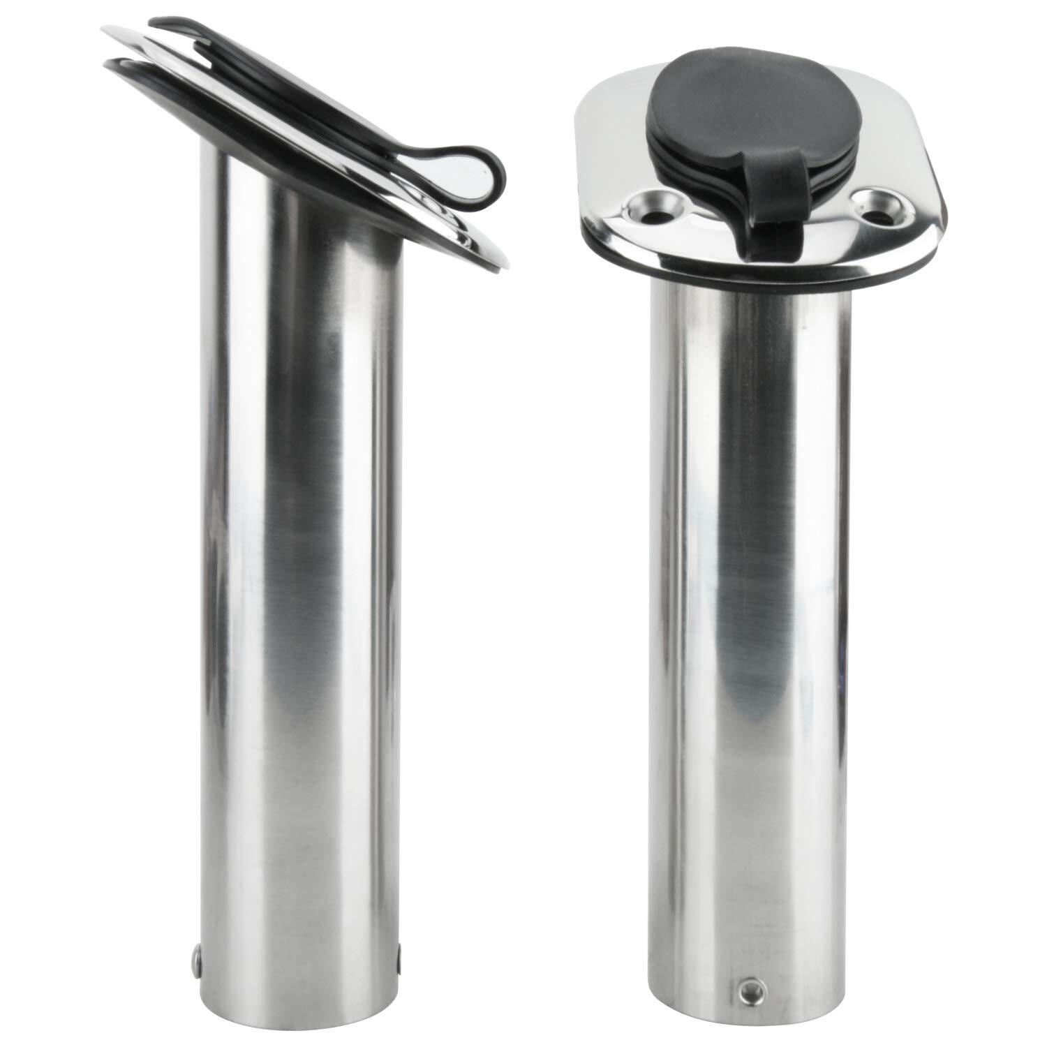 Amarine Made 4PCS Stainless Steel Fishing Rod Holder 30 Degrees for Marine Boat