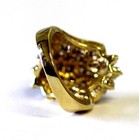 14k yellow gold 1.82ct SI2 I cocktail diamond cluster ring estate 9g natural 6 — photo 4