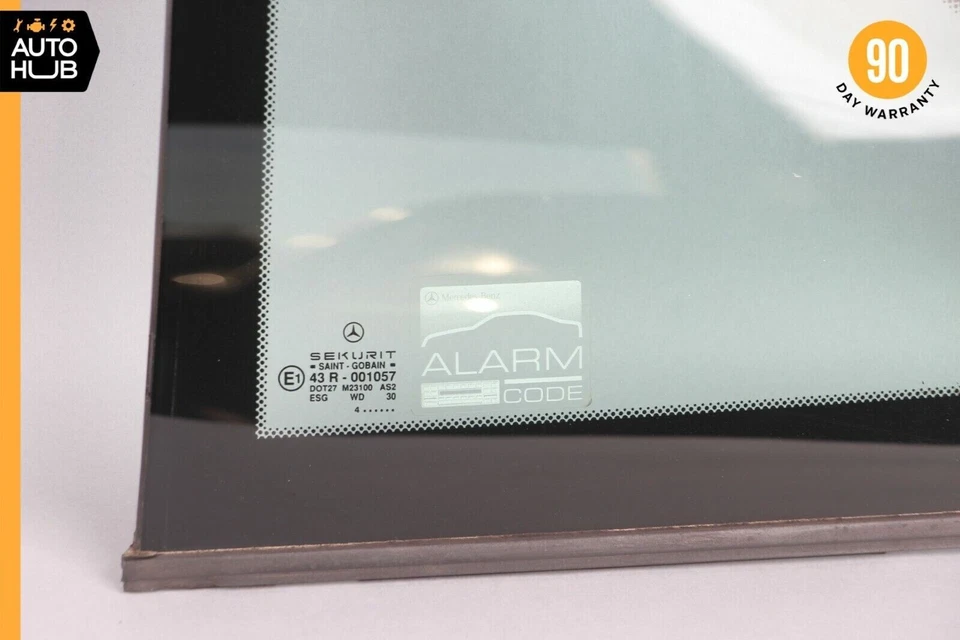 90-02 Mercedes R129 SL500 300SL trasero izquierdo techo rígido cuarto ventana vidrio OEM Foto 2 de 4