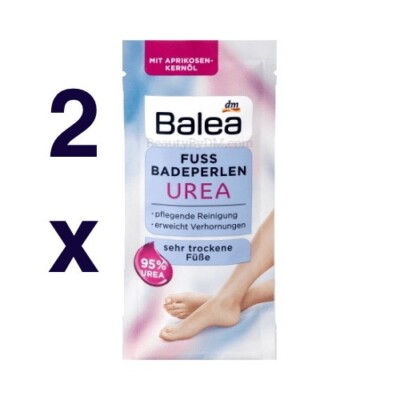 Balea UREA Foot Pearls BATH SALTS feet soak 2pc. Made in Germany FREE SHIPPING