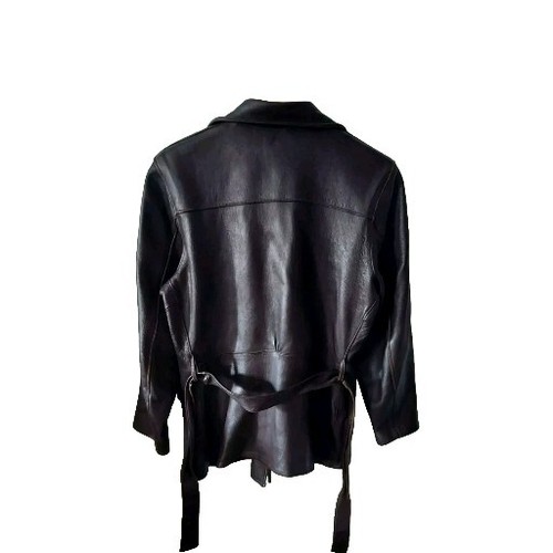 Giacca blazer pelle western pelle di cervo vintage cappotto personalizzato co. uomo marrone scuro - Foto 2 di 15