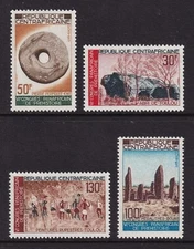 CENTRAL AFRICAN REPUBLIC 1967 Prehistory Congress set of 4 SG 152-155 MH/*