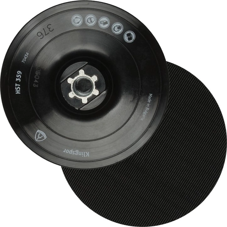 KLINGSPOR-Stützteller Klett-Haftstützteller Klettteller 115-125-150-180 mm M14