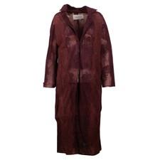 Nwt Valentino Burgundy Sheer Lace Summer Coat Size 8/44 $8855