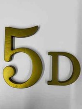 HOUSE DOOR NUMBERS BROWN / BRASS / BLACK  180mm High Numeral Flat Apartment