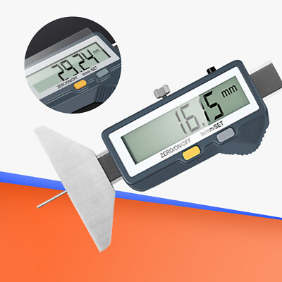Digital Car Tyre Tire Tread Depth Gauge Meter Measure Portable With LCD Display