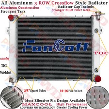 3 Row Aluminum Radiator For 1993-1997 Jeep Grand Cherokee 5.2l V8 Gas 3 Row Aluminum Radiator For 1993-1997 Jeep Grand Cherokee 5.2l V8 Gas