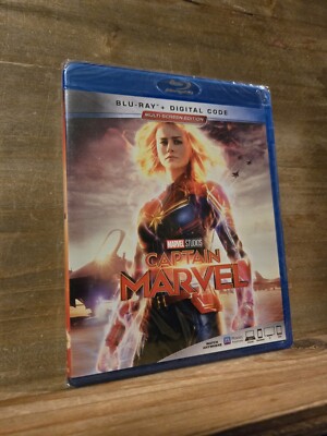 Captain Marvel (Blu-ray, 2019) Brie Larson Marvel Studios - NEW