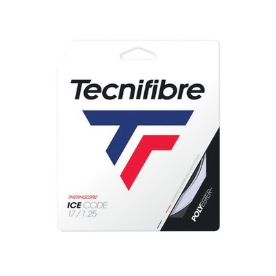 Tecnifibre Ice Code 1.30 (16g) Tennis String (White) One Size, White