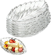 8Pcs Banana Split Bowls Set, Leaf-Shaped Candy Tray, Leaf Shape Small Fruit Plat