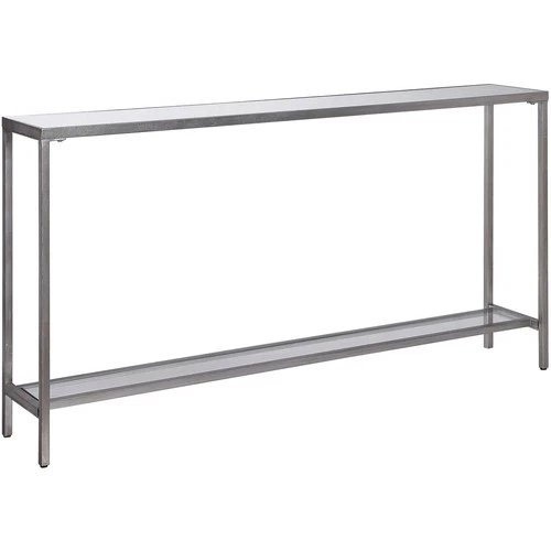 Uttermost 24913 Hayley 60 inch Silver Console Table - Picture 2 of 6