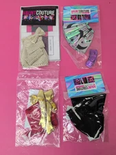 10.5" Artisan Rainbow High Fashion Doll Outfits Lot Of 4 Haute Couture A58