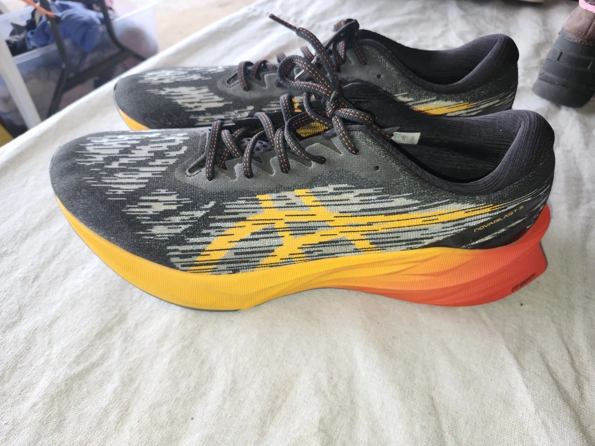ASICS Novablast 3 Black Orange - 1011B458-001- Size 10.5 Asics Novablast 3 is on the launchpad and ready for liftoff  main image 4