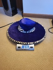 VINTAGE Purple Wht Tiger Striped Pimp Hat Costume GREAT For Roleplay Parties...