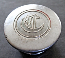 1920s Chrysler Brassplated Threaded Hubcapgrease Cap No Wrench Marks 1920s Chrysler Brassplated Threaded Hubcapgrease Cap No Wrench Marks