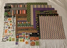 Halloween Scrapbook Kit 12 x 12 Papers & Doodlebug Sticker Sheet