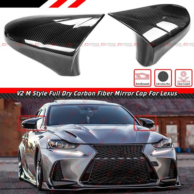 #ad #ad 14 20 LEXUS IS200 IS300 IS350 DRY CARBON FIBER V2 M STYLE SIDE MIRROR COVERS $118.99