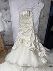 Pronovias Ivory Satin Wedding Dress
