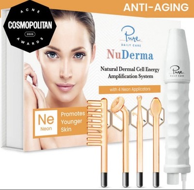  NuDerma Natural Dermal Cell Energy Amp System   New in Box   Complete Set