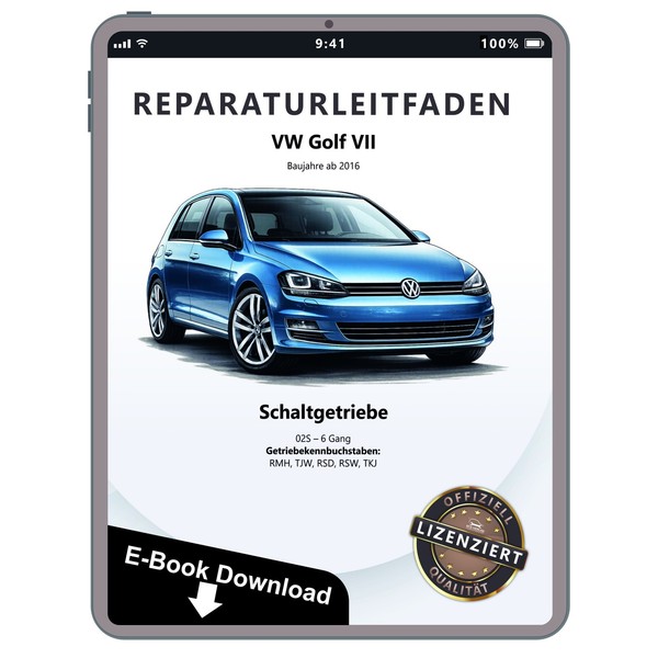 VW Golf 7 Ab 2016 6 Gang Schaltgetriebe 02S Kupplung Werkstatthandbuch PDF Datei-image
