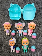 Cry Babies Magic Tears Doll Lot x6 With Bottles Accessories & Capsule Case