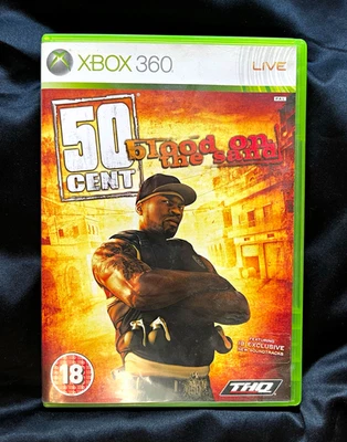 RARE 50 Cent: Blood on the Sand (Xbox 360 PAL) PEGI 18 THQ Manual Included - Image 1 of 3