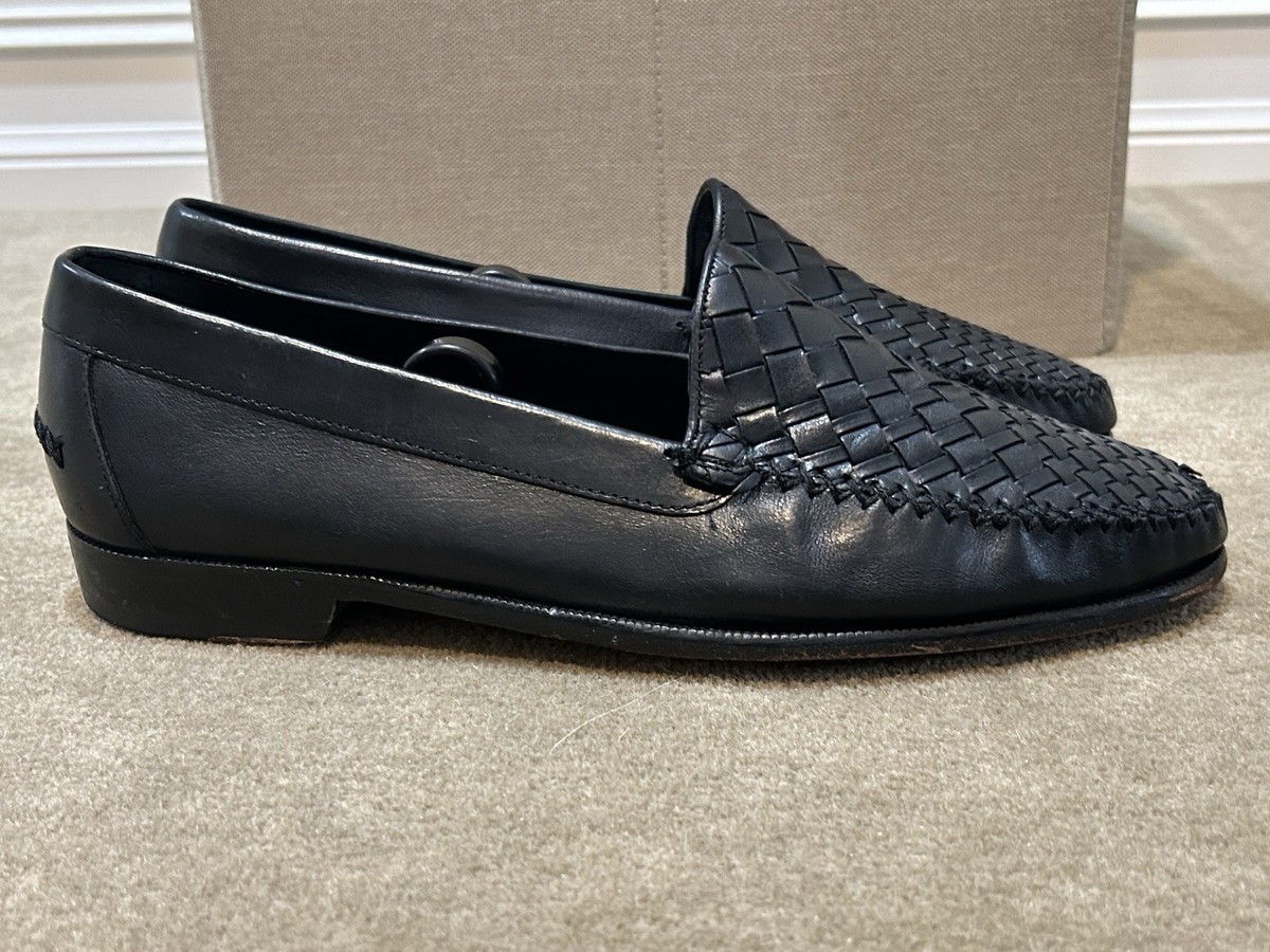 COLE HAAN Resort Black Woven Leather Tassel Loafers Men\'s Size 9 Cole Haan Resort Mens black leather tassel loafers 13 D | eBay main image 3