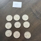 Set 9 Silver Quarters 90% Silver  1965 lot  #118