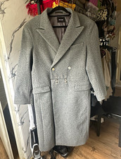 still water Herren Trenchcoat lang grau Baumw...