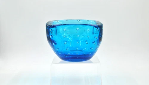 Vintage Blenko Glass Bowl - #B510 Controlled Bubbles