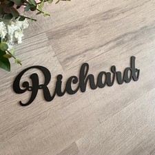 Custom Metal Name Sign for Wall - Laser Cut Letter- Personalized Words for Home