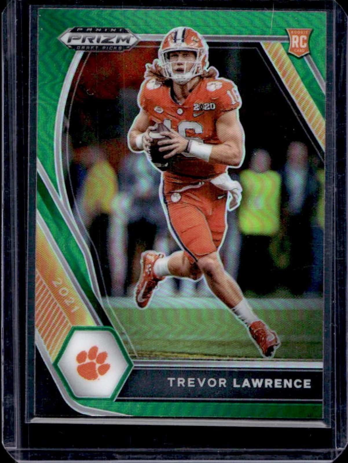 2021 Prizm Draft Picks Trevor Lawrence RC Green #106 Tigers