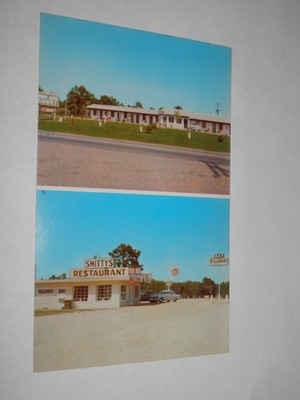 ULMERS SC - 1950'S POSTCARD - TRADE WINDS COURT - SMITTY'S RESTAURANT