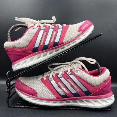 Adidas Falcon Elite Pink Weiß Turnschuhe Größe UK 5,5 Damen Laufen Fitnessstudio Q21916