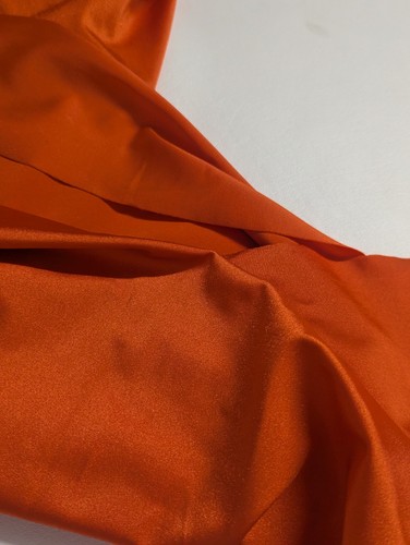 Orange Spandex Polyester Athletic Fabric 4 Way Stretch 2 Yard Cuts - Picture 9 of 10