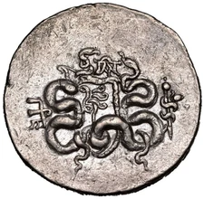 Greek/Roman Republic - Mysia, Pergamum Silver Cistophorus Coin (ca. 133-67 BC)