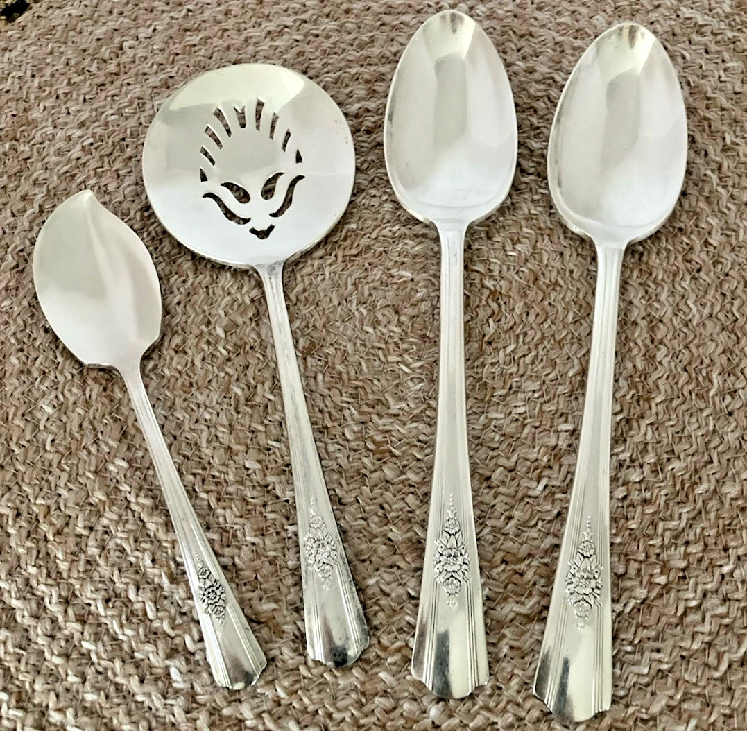 International Silver Antique US Silver-Plated Flatware Sets for