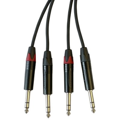 Audiokabel AudioTeknik Dual TRS > TRS 4,5 m Audio Kabel NEU