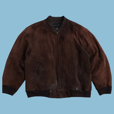 Vintage Croft & Barrow Wildleder Lederjacke - XL