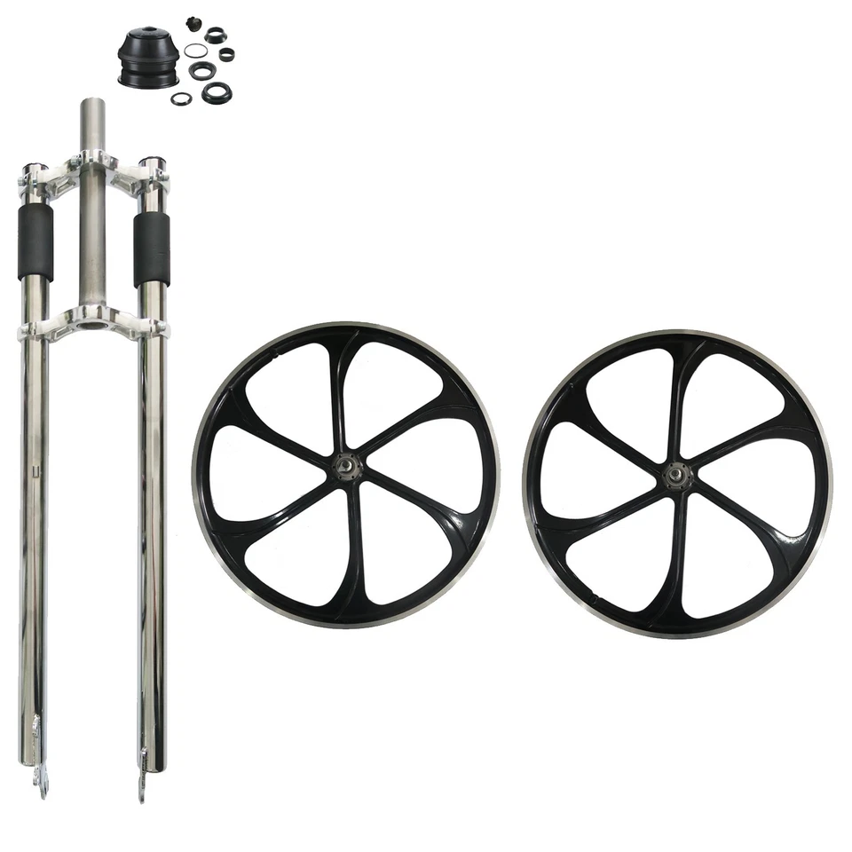 29" Bicycle Non Suspension Fork w/headset & 29" Mag Wheel 100*135mm w/Freewheel - Image 2 of 4