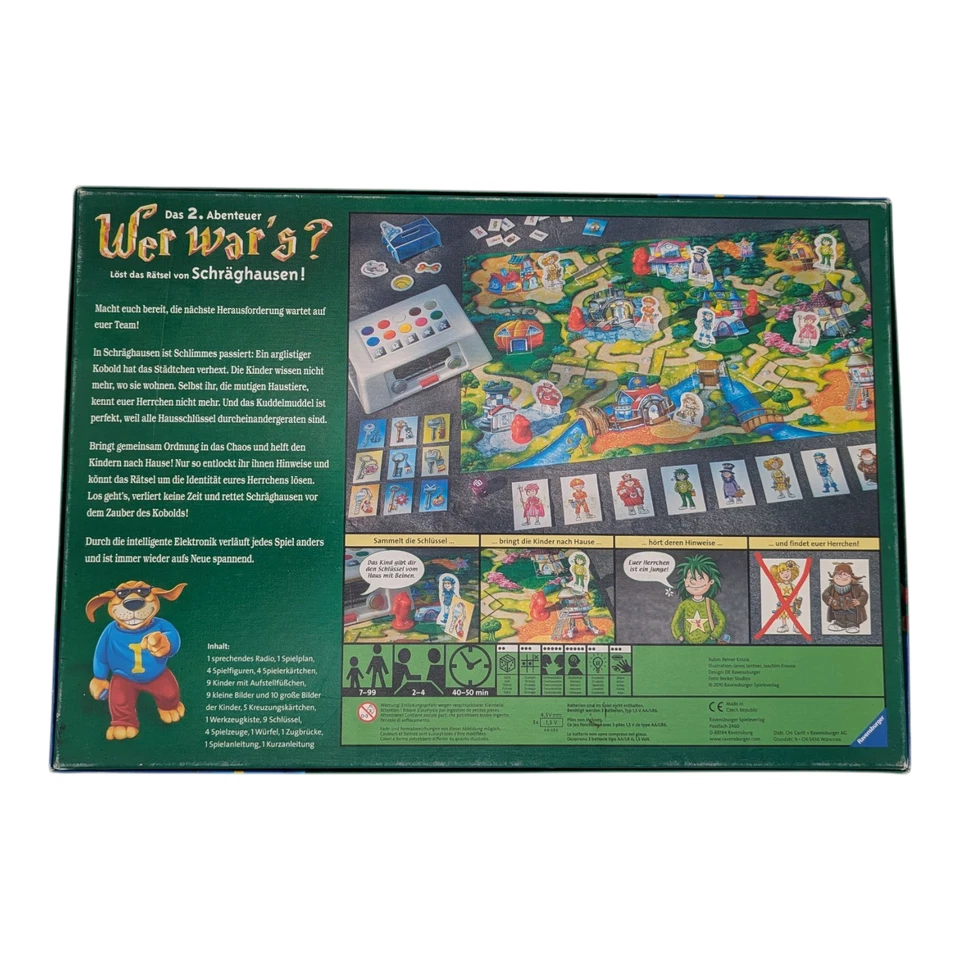 Wer war's? Das 2. Abenteuer Ravensburger 21999 2010 Brettspiel Geprüft KOMPLETT - Bild 2 von 4