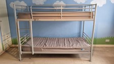 IKEA TROMSO Metal Bunk Bed - with mattress - good condition.