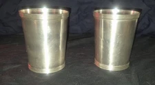 PAIR OF MINT JULEP CUPS...ONLY FOR THE REAL G'S THOUGH!