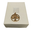Vintage James Avery Oak Tree with S for Schreiner University 14k Gold Pendant — photo 3