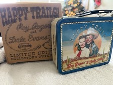 Happy Trails Roy Rogers Dale Evans Fossil Leather Wristwatch and Bolo