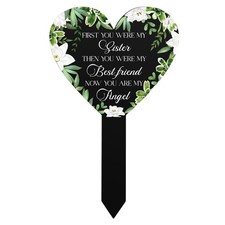 Grave Markers for Cemetery Memorial Plaques for Sister Sympathy Gifts