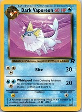 Dark Vaporeon 45/82 Team Rocket LP on eBay