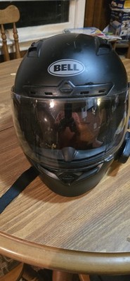 BELL Qualifier DLX Blackout Helmet Matte Black L Motorcycle Helmet/ Sena 10 S.